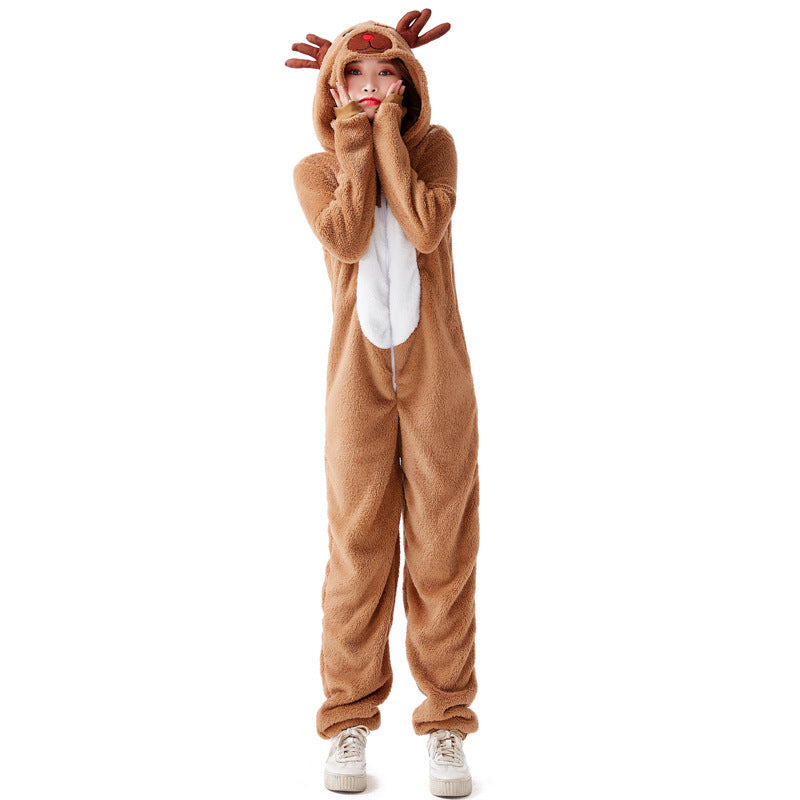 Christmas Elk Holiday Jumpsuit