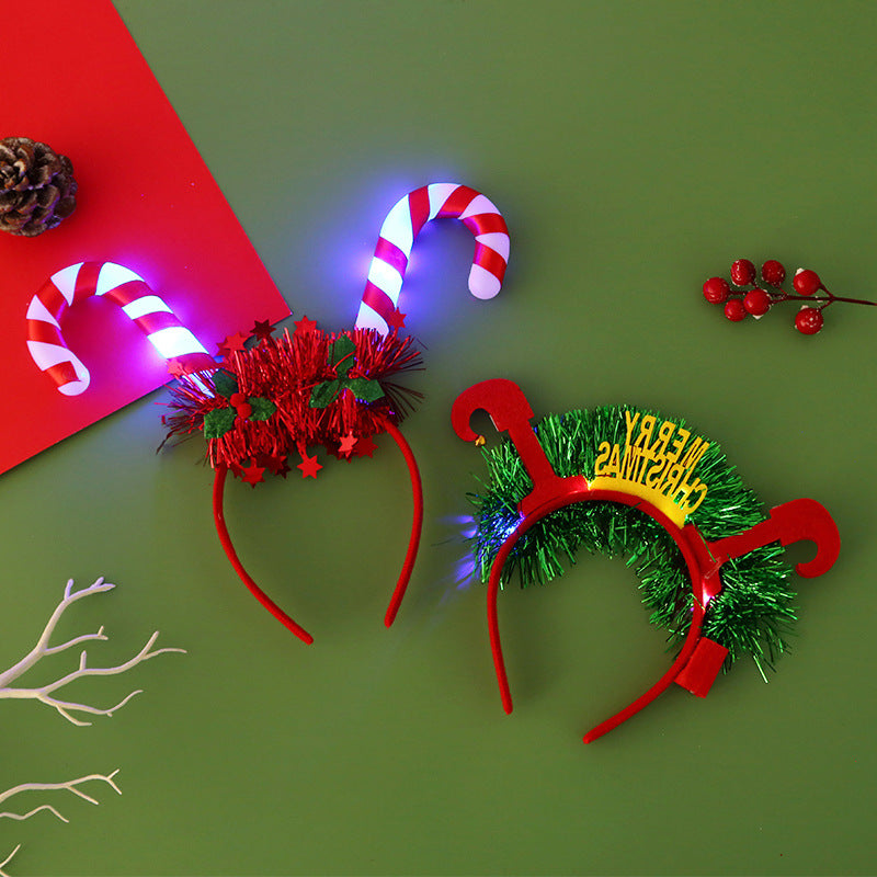 Christmas Glowing Headband - Festive Holiday Hair Accessory