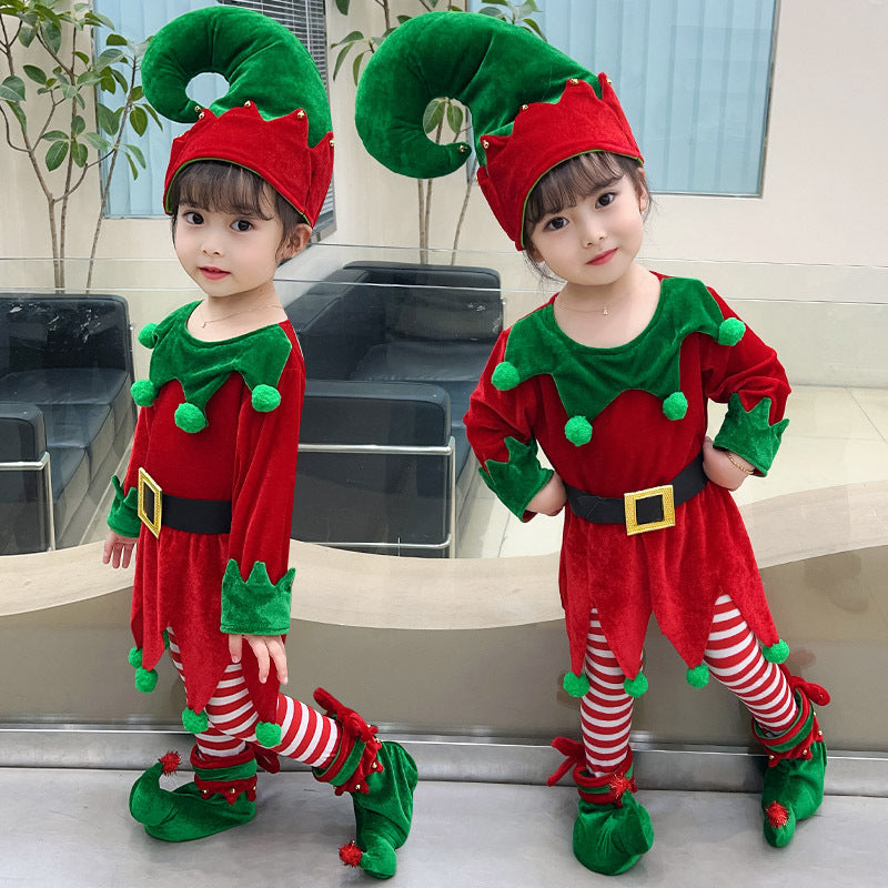 Enchanting Christmas Elf Dress Suit