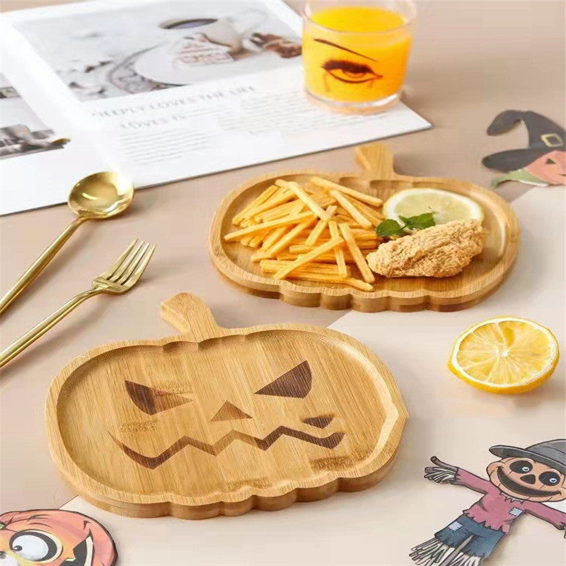 Halloween Pumpkin Ghost Tray