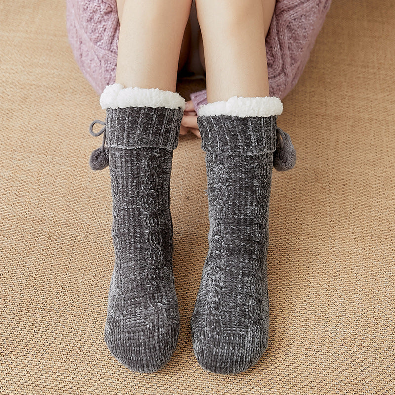 Winter Velvet Leg Warmer Socks