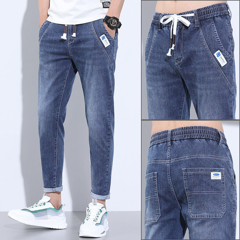 Thin Denim Stretch Men's Trousers