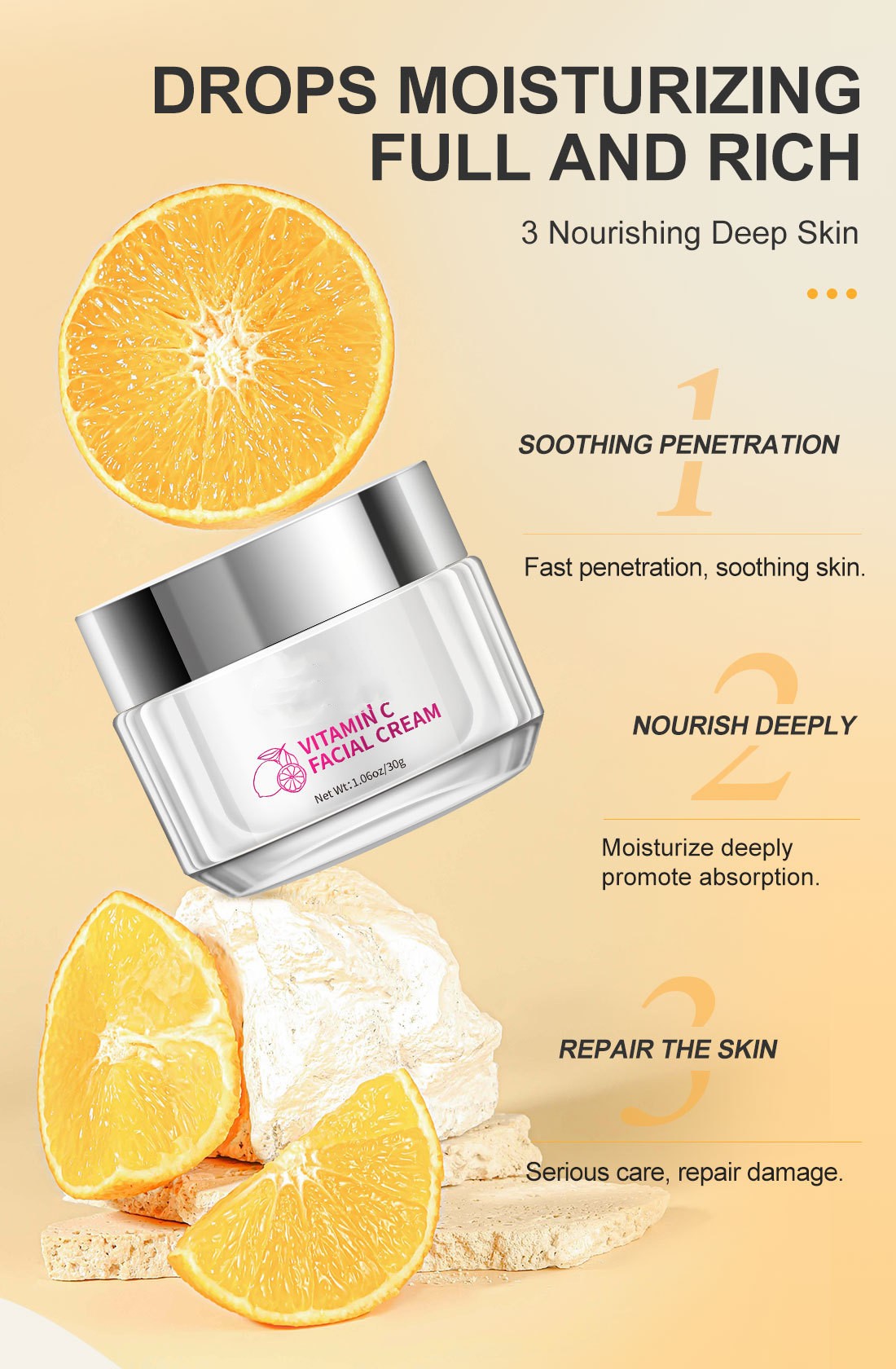 Vitamin C Face Cream - Skin Care Revitalizing Formula