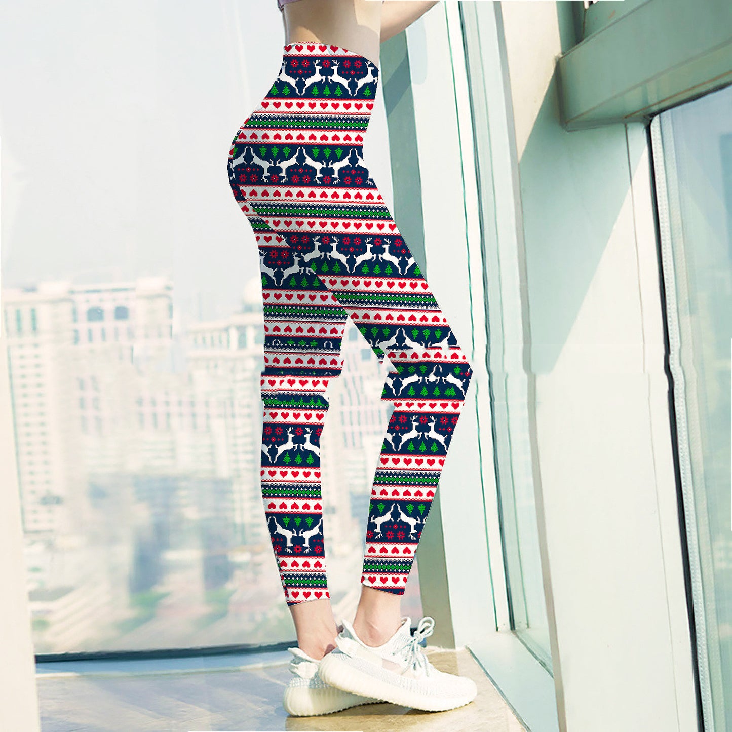 Personalized Christmas Leggings - Yoga Ready