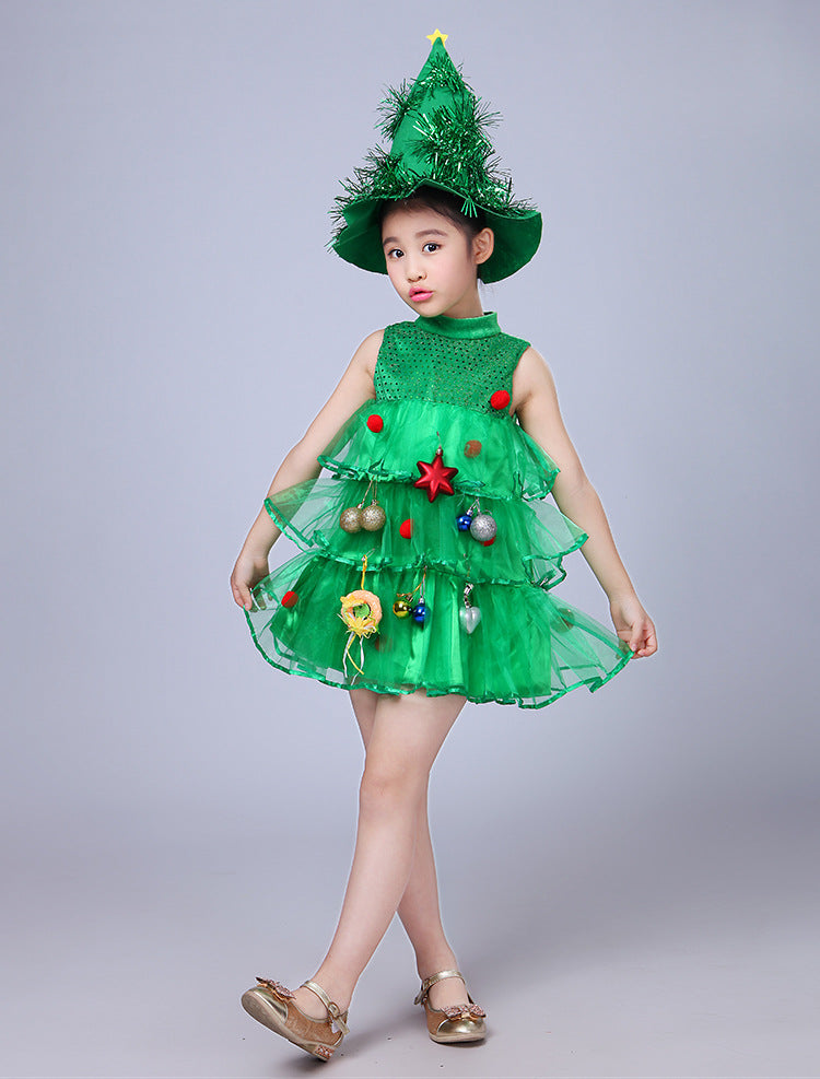 Princess Christmas Tree Dance Costume