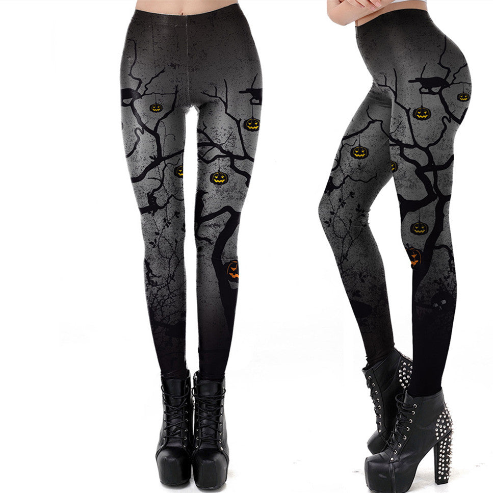 Women's Pumpkin Head Leggings