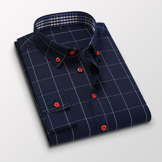 Men's Slim Fit Plaid Shirt - Fall Collection