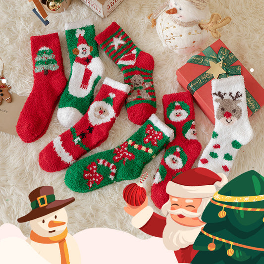 Kids' Coral Fleece Christmas Stockings