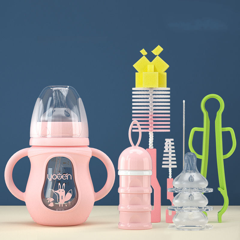 Silicone Straw Baby Bottle