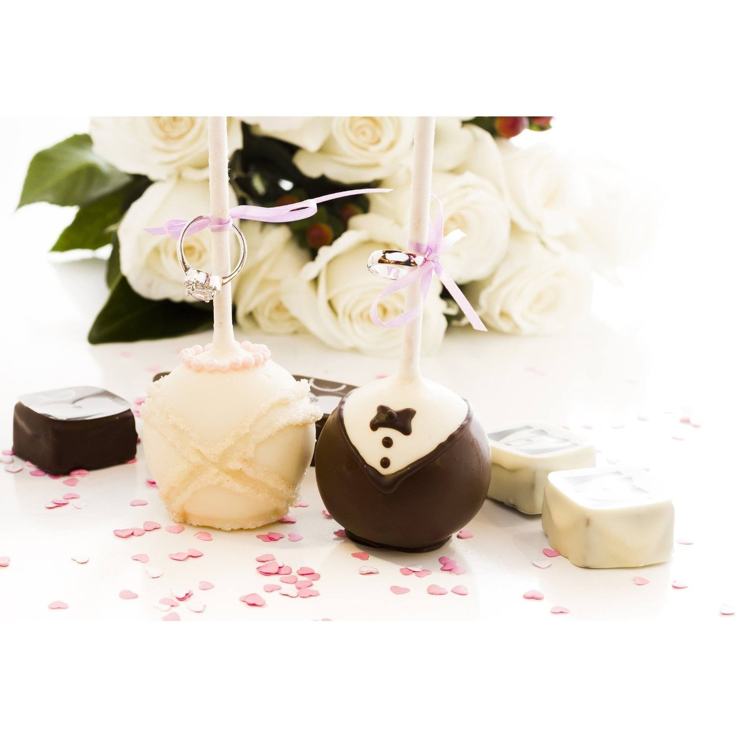 Buy Bride And Groom Wedding Cake Pops - Cake Pops Parties