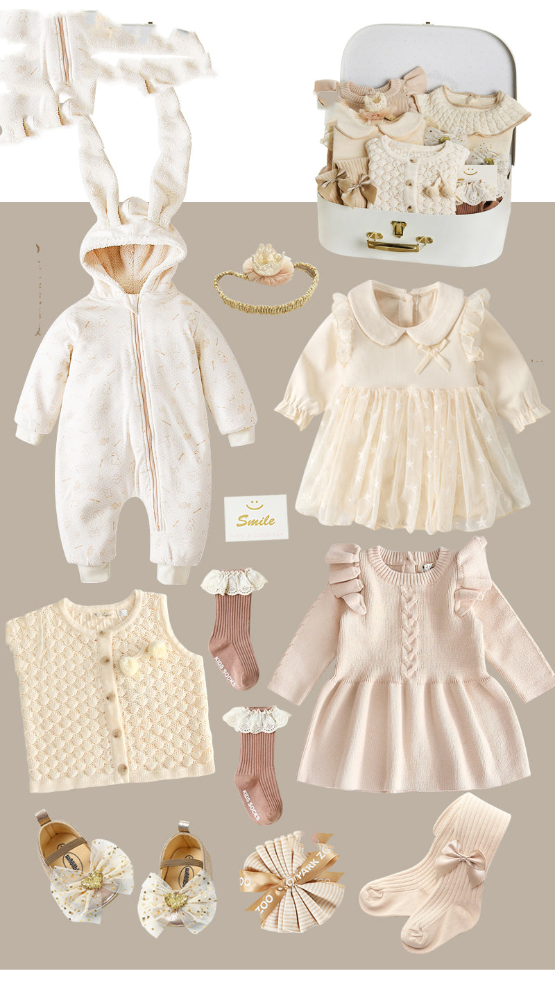 Baby Girl 8-Piece Cotton Set