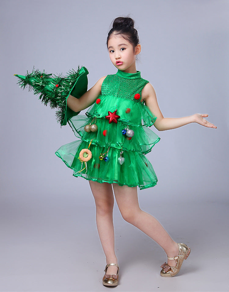 Princess Christmas Tree Dance Costume