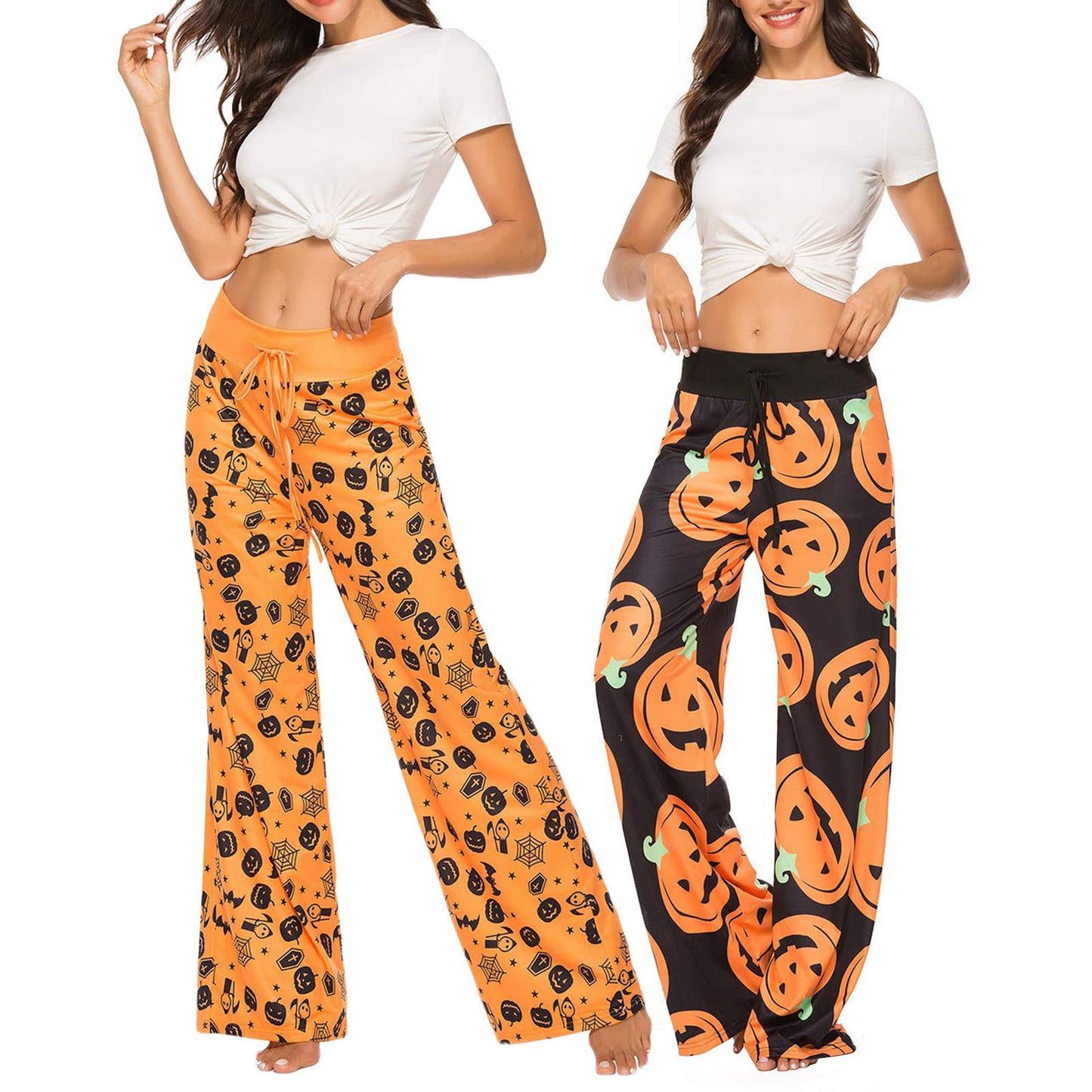 Women's Halloween Pumpkin Pants