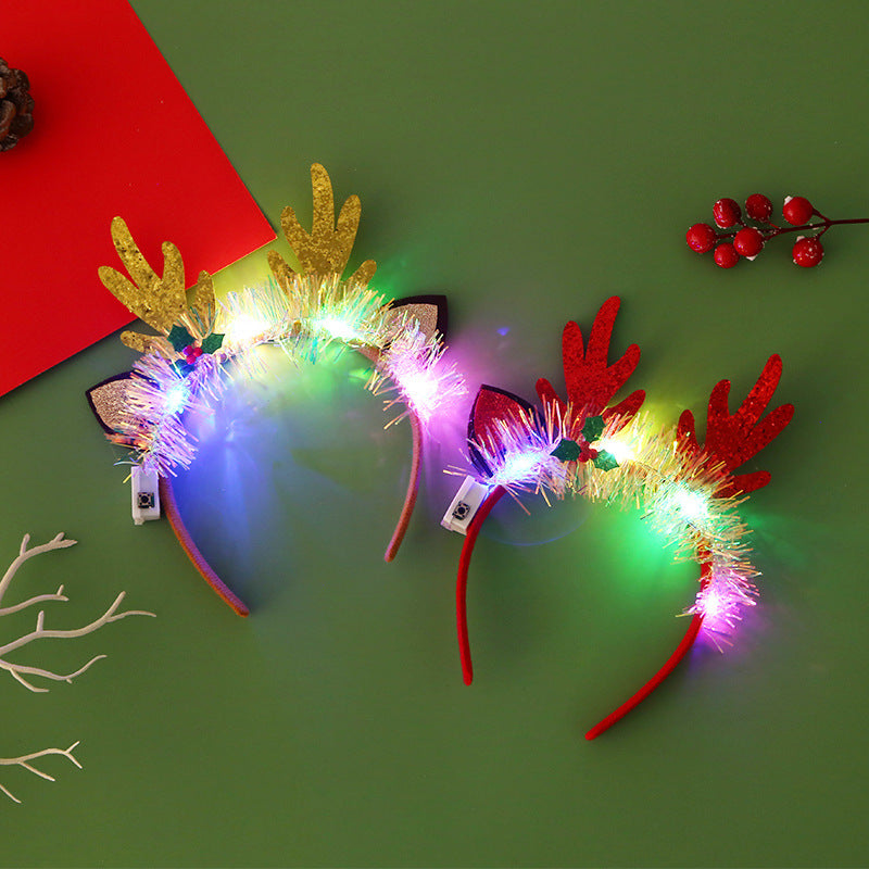 Christmas Glowing Headband - Festive Holiday Hair Accessory