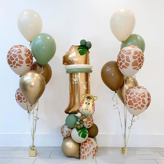 Jungle Animal Birthday Balloon Set