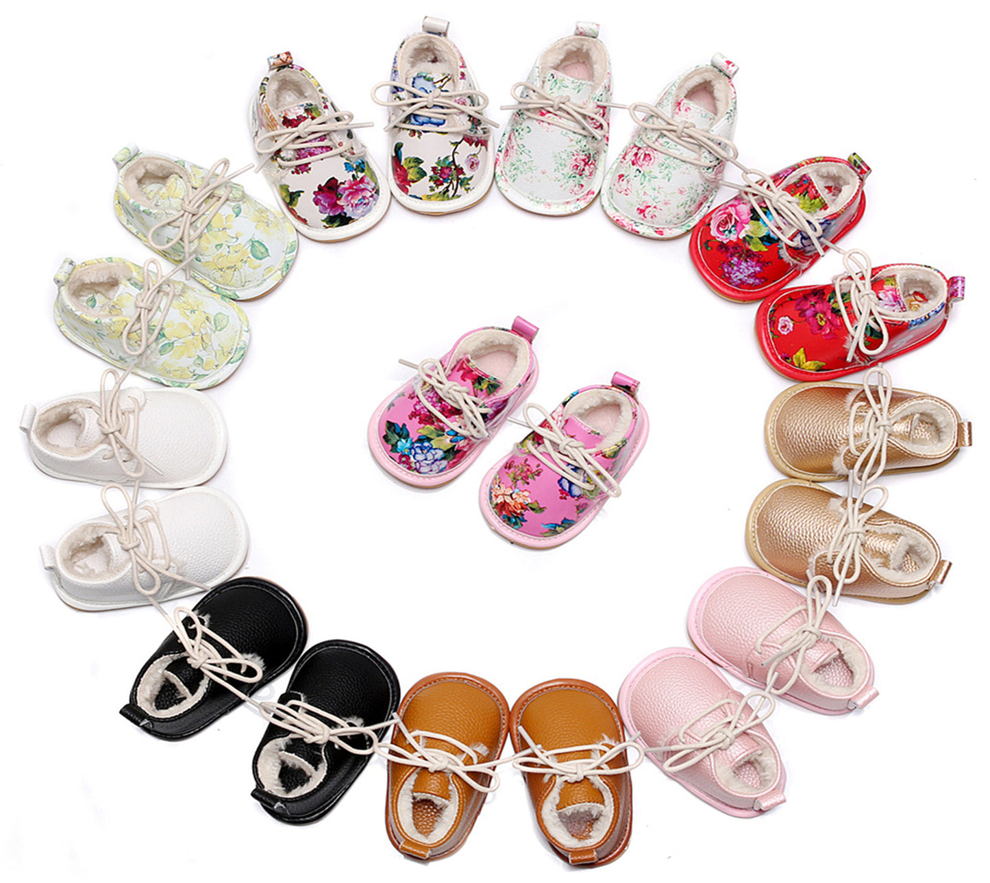 Non-Slip Lace-Up Baby Shoes