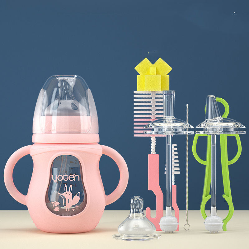 Silicone Straw Baby Bottle