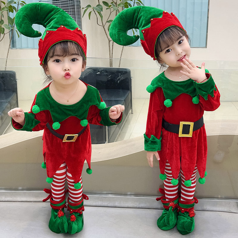 Enchanting Christmas Elf Dress Suit