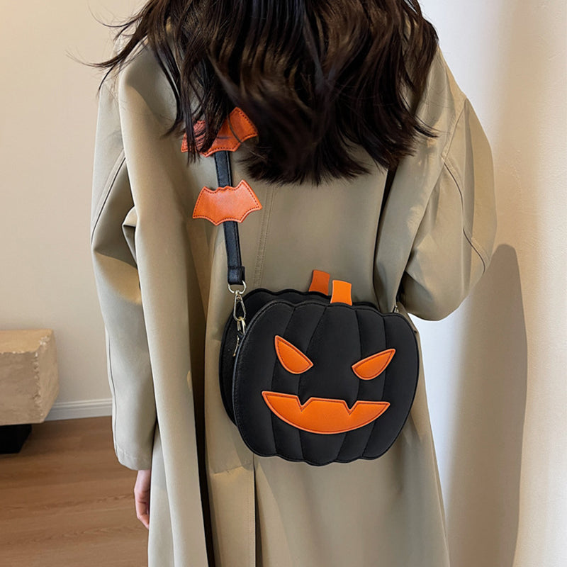 Funny Pumpkin Cartoon Shoulder Bag