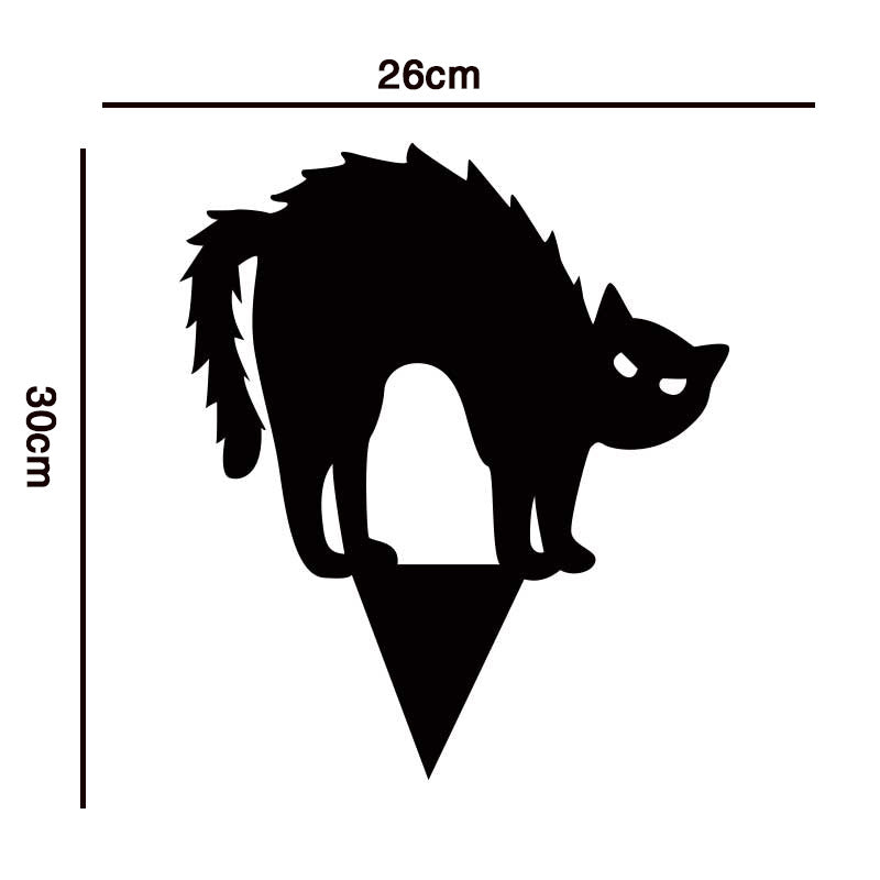 Black Cat Silhouette Halloween Decor