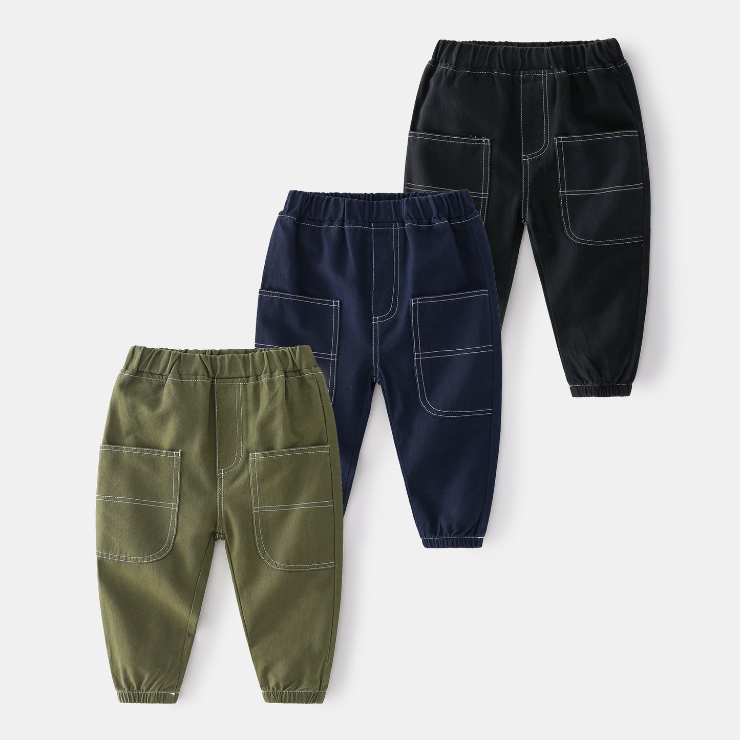 Boys' Stylish Mid-Waist Cotton Trousers