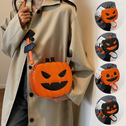 Funny Pumpkin Cartoon Shoulder Bag