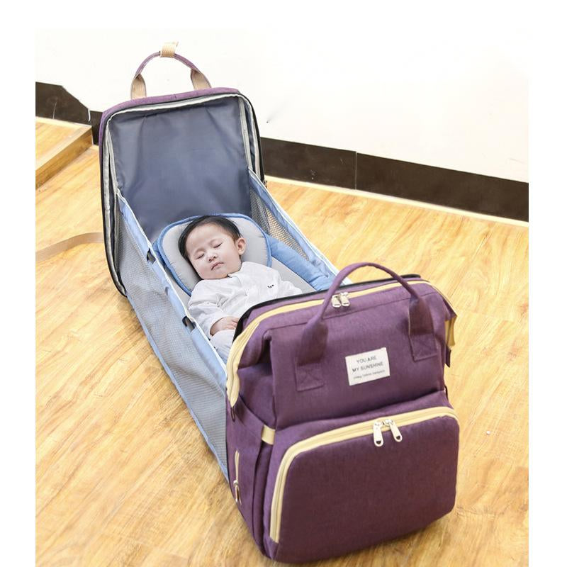 Portable Mommy Bag & Folding Crib