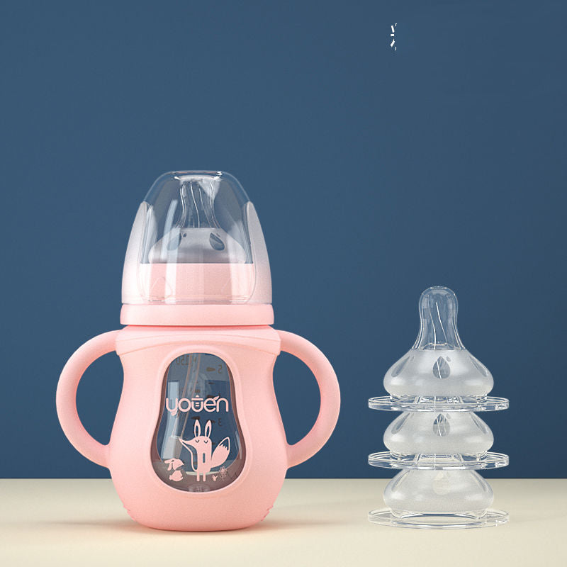 Silicone Straw Baby Bottle