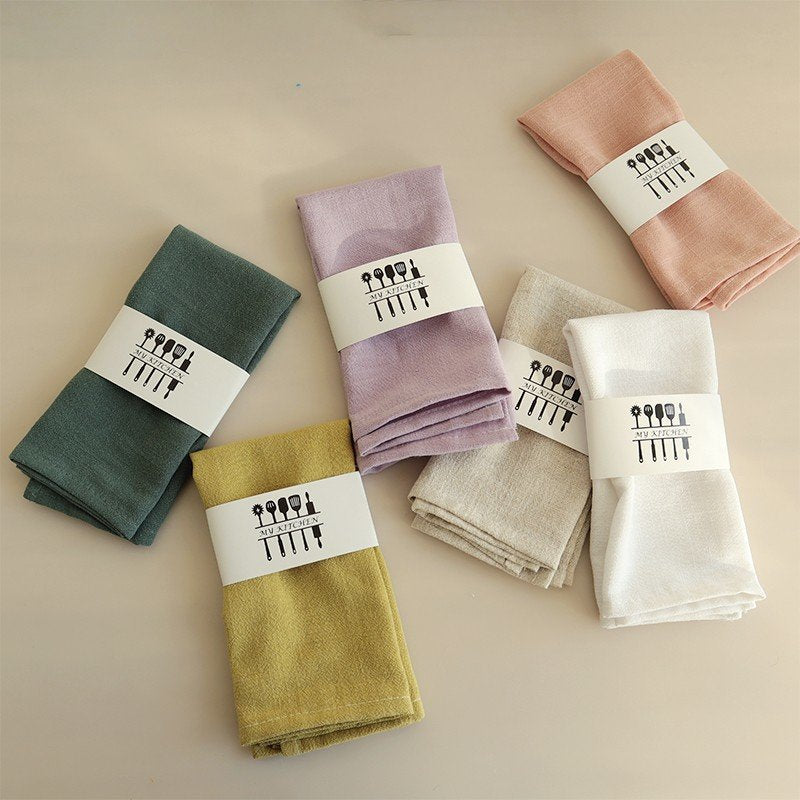 Modern Cotton Linen Kitchen Napkins