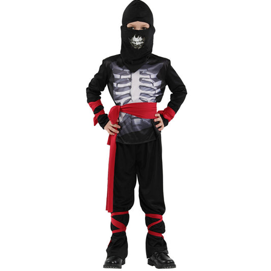 Halloween Skull Ninja Costume for Boys