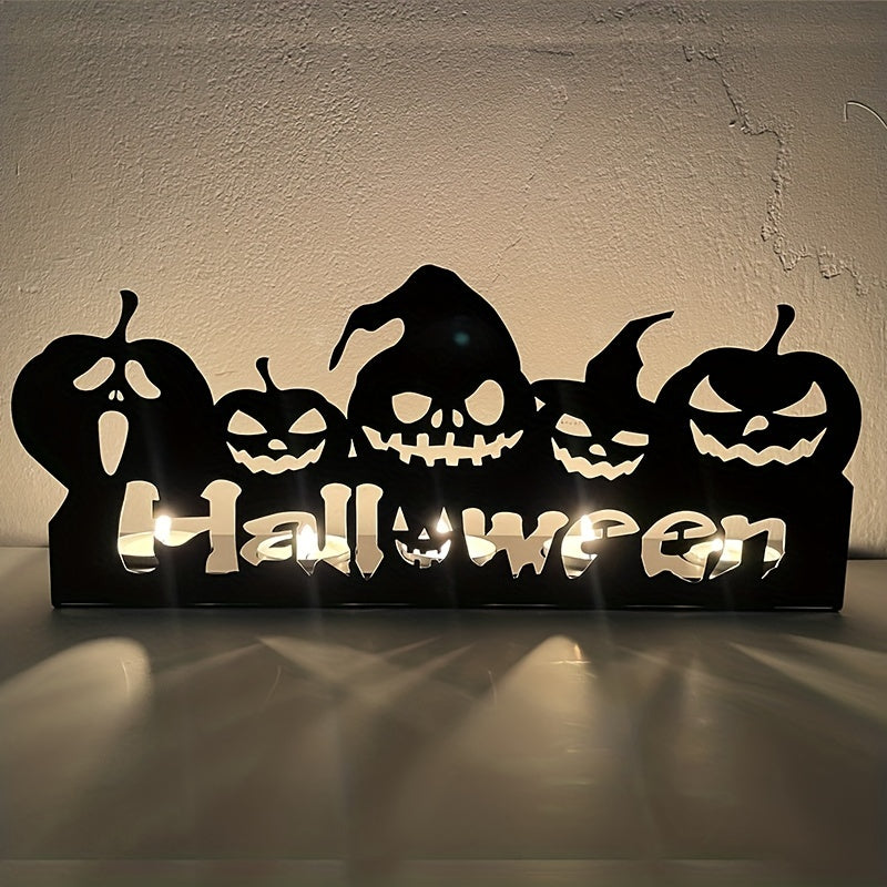 Halloween Pumpkin Candle Holder