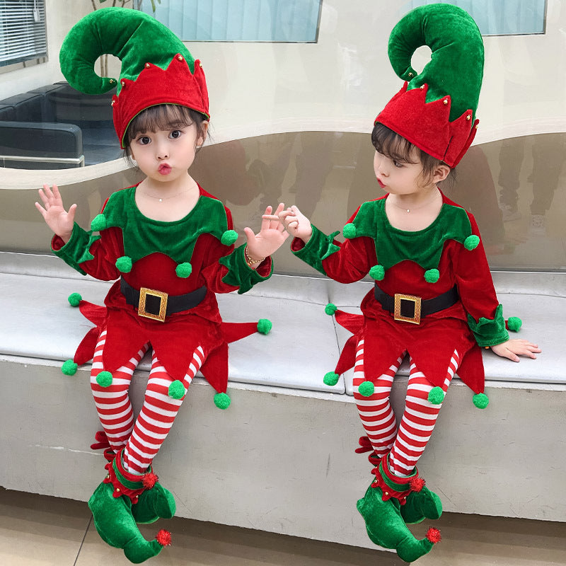 Enchanting Christmas Elf Dress Suit