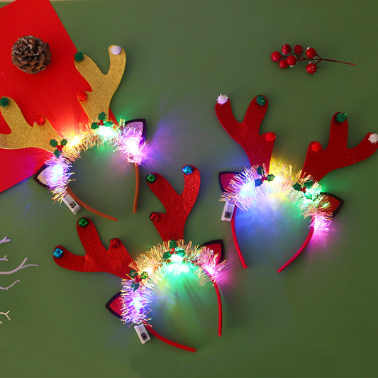 Christmas Glowing Headband - Festive Holiday Hair Accessory