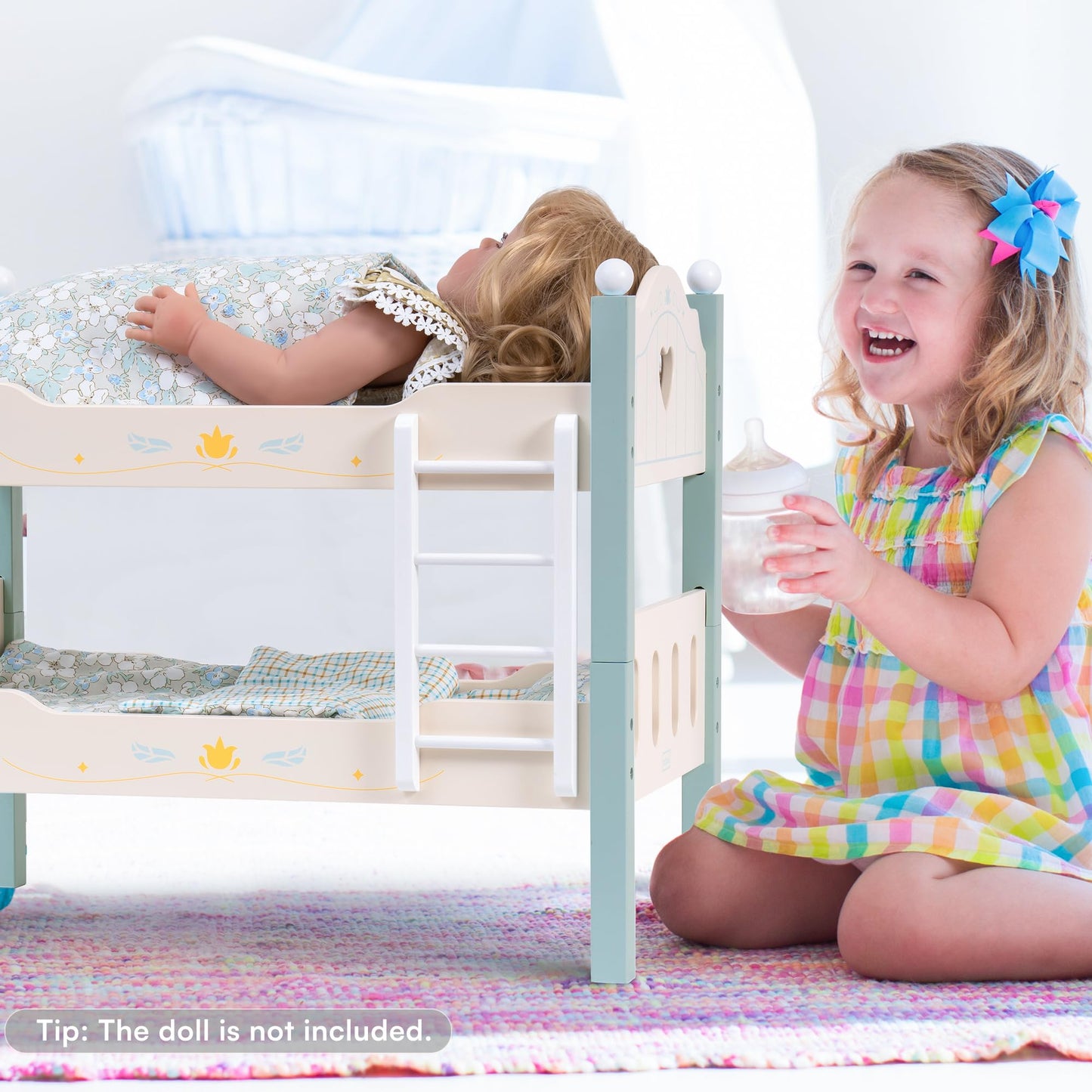 ROBOTIME Doll Bunk Beds