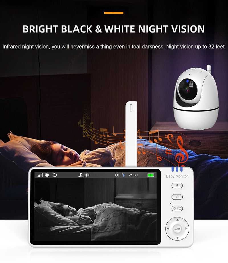 HD Wireless Baby Monitor with Crying Detection